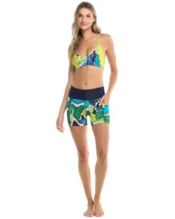 Manoa Falls Splash Performance Cross-Over Short - Nightfall