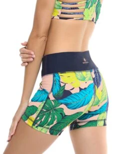 Manoa Falls Splash Performance Cross-Over Short - Nightfall -HYN Swimwear Shop BGW SWIM S23 MANOA FALLS Splash Side