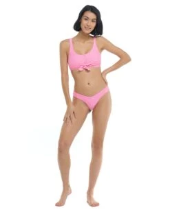 Spectrum Kate Crop Tank Bikini Top - Pitaya -HYN Swimwear Shop BGW SWIM S23 SPECTRUM Pitaya Kate Full