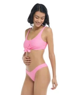 Spectrum Kate Crop Tank Bikini Top - Pitaya -HYN Swimwear Shop BGW SWIM S23 SPECTRUM Pitaya Kate Side