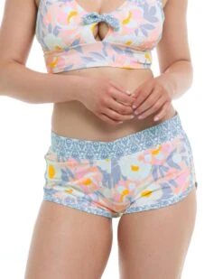 Wayta Pulse Cross-Over Shorts - Light Denim -HYN Swimwear Shop BGW SWIM S23 WAYTA Pulse Front