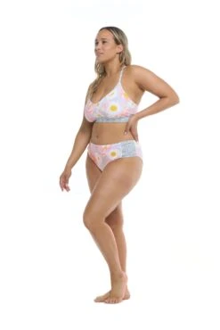 Wayta Ruth Reversible Plus Size Swim Top - Light Denim -HYN Swimwear Shop BGW SWIM S23 WAYTA Ruth X Side