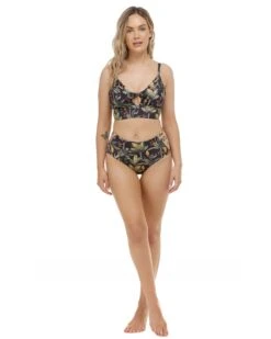 Equator Olivia D-F Cup Swim Top - Black -HYN Swimwear Shop EQUATOR Olivia D Front2 full