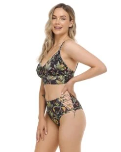 Equator Olivia D-F Cup Swim Top - Black