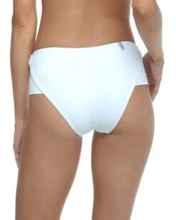 Ibiza Coco High-Waist Bikini Bottom - White -HYN Swimwear Shop IBIZA White Coco Back