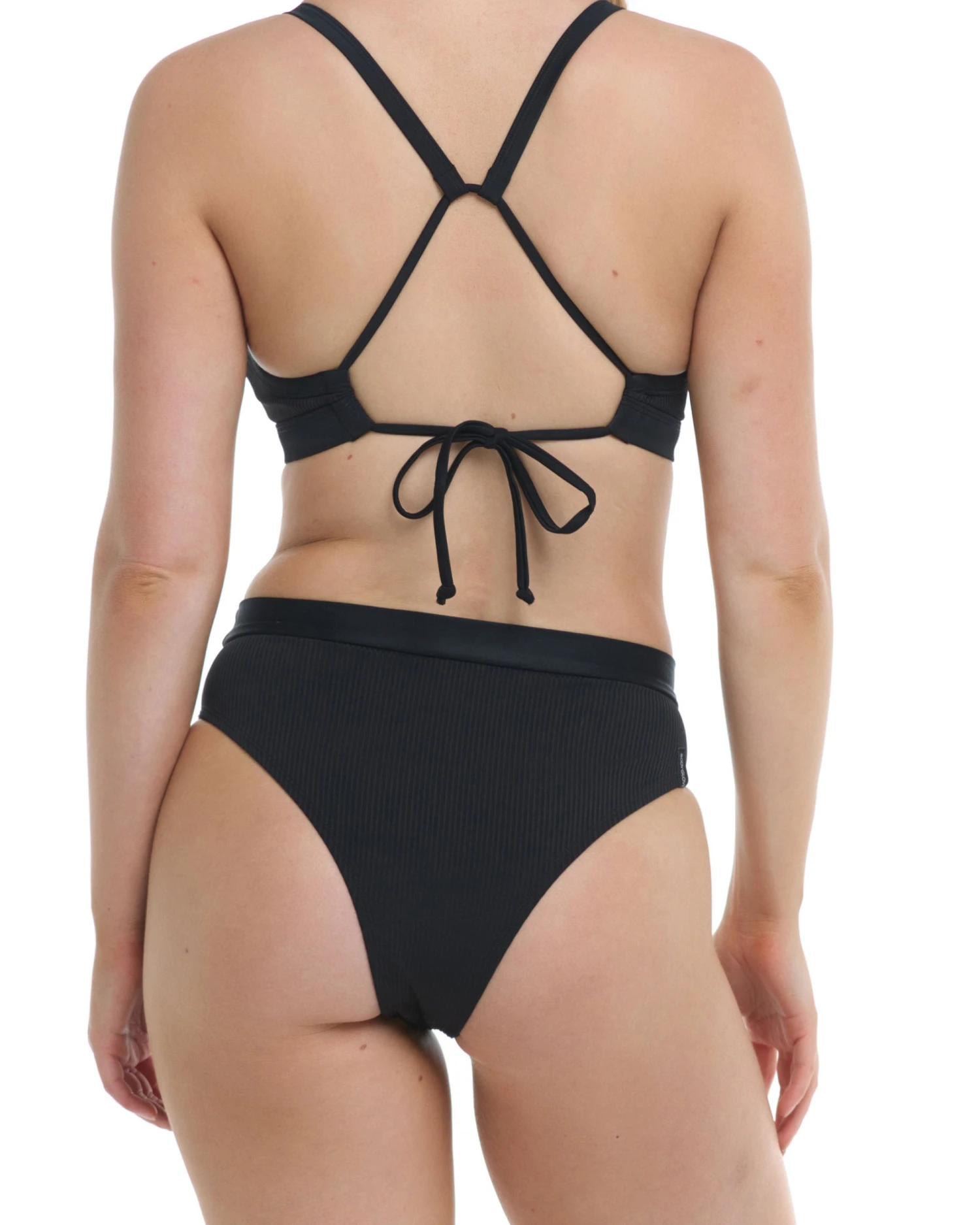 Ibiza Marlee High-Waist Bikini Bottom - Black 2 Ibiza Marlee High-Waist Bikini Bottom - Black - Image 2
