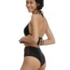 Smoothies Ginger High-Waisted Side Strap Bikini Bottom - Black