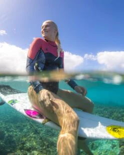 Stellar 2mm Long-Arm Springsuit - Pink/Black -HYN Swimwear Shop Stellar 2mm Spring Suit 3